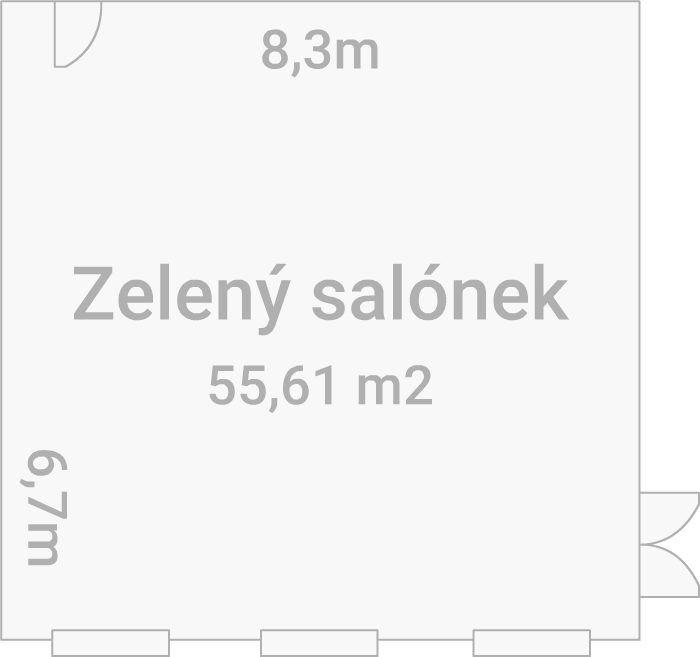 Zelený salónek